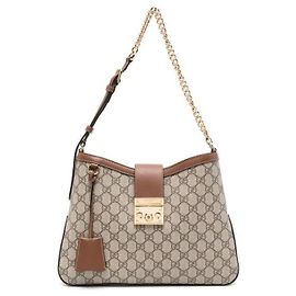 Gucci Padlock GG Medium Shoulder Bag Brown