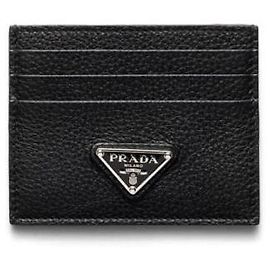 Prada Lederkartenetui Schwarz