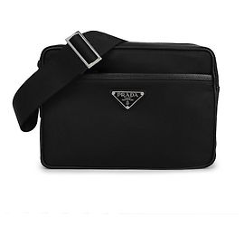 Prada Borsa a tracolla in nylon XOO Nero