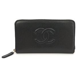 Chanel Timeless Zip Wallet Black