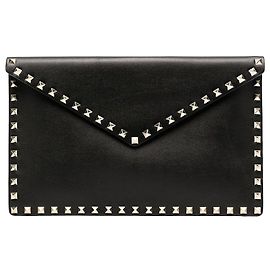 Valentino Rockstud Clutch Black