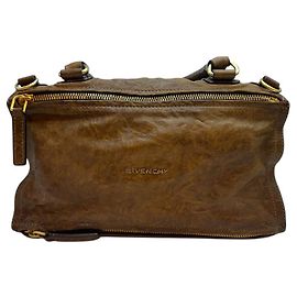 Givenchy Pandora Wrinkle Medium Brown Tote Bag Brown