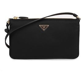 Prada Borsa Pouch in Nylon per Donne Nero