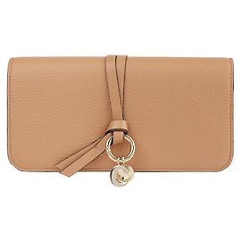 Chloé Cartera de encaje con charm de logo Castaño