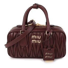 Miu Miu Sac en cuir nappa Rouge