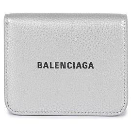 Balenciaga Cartera Logo Cash Plata