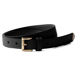 Prada Saffiano Leather Belt Black