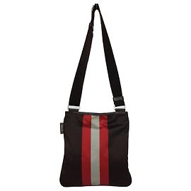 Bally Borsa a tracolla in nylon con tre strisce Marrone