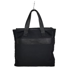 Große Nylon-Tote von Armani Collezioni Schwarz