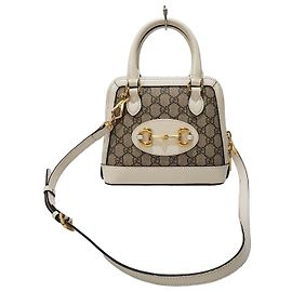 Gucci Horsebit Mini Top Handle White