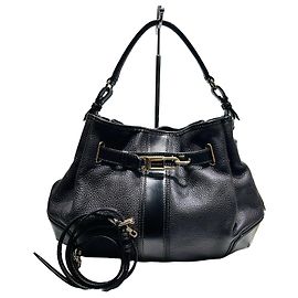 Burberry Bolsa hobo de couro marrom escuro ou bolsa de ombro Marrom