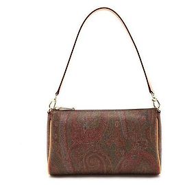 Etro Borsa a spalla in jacquard paisley Marrone