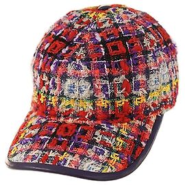 Gucci Baseball Cap Tweed Wool Red Luxury Hat Gift Red