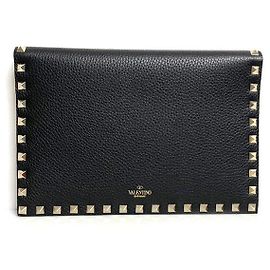 Valentino Borsa Clutch Rockstud VSH Nera Nero