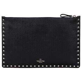 Valentino Clutch Rockstud Nera Nero