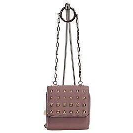Valentino Garavani Rockstud Crossbody Wallet Pink