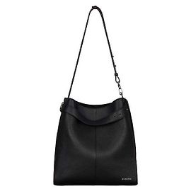 Givenchy Grain Leather Medium Belted Hobo Bag Black