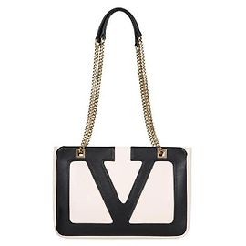Valentino Bolsa Shopper Média em Couro Nappa Superstar Marrom