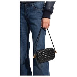 Bottega Veneta Borsa a Spalla Strap Not Mini Dier Nero