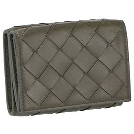 Bottega Veneta Cartera Intrecciato Castaño
