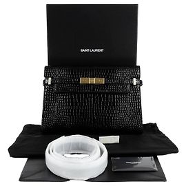 Saint Laurent Manhattan Medium Shoulder Bag Black