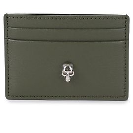 Alexander Mcqueen Skull Card Holder Brown