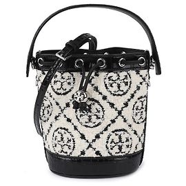 Tory Burch Mini Boucle Eimer Tasche Schwarz