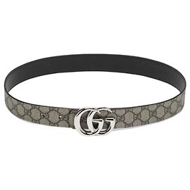Gucci Reversible GG Marmont Gürtel Schwarz