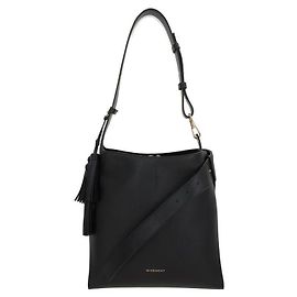 Givenchy Leather Medium Belted Hobo Bag Black