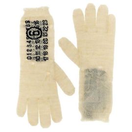 Maison Martin Margiela Luvas de lã Branco