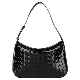 Bottega Veneta Borsa a Spalla Intrecciato Flap Piccola Nero
