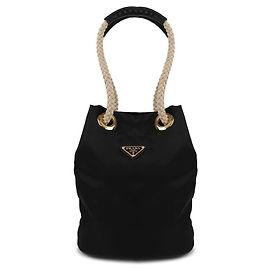 Prada Piccola borsa a secchiello in Re-Nylon Nero