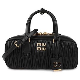Miu Miu Arcadia Materasse Radi Tote Shoulder Bag Black