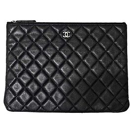 Chanel Clutch Caviar Nuova Media Nero