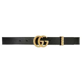 Gucci GG Marmont Thinner Belt Black