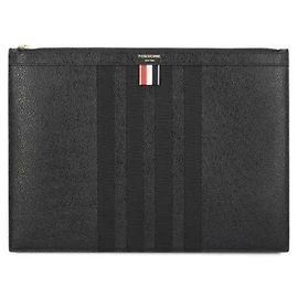 Thom Browne Medium Clutch Bag Black