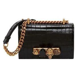 Alexander Mcqueen Sac à main mini orné de bijoux Noir