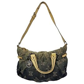 Céline Sac en denim dégradé Bleu