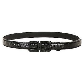 Balenciaga BB Hourglass Gürtel mit Strassdetails Schwarz
