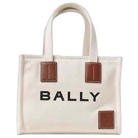 Bolso Tote Akalé Bally Beige de Algodón Castaño