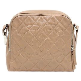Chanel Bolsa de ombro Big CC em caviar bege Marrom