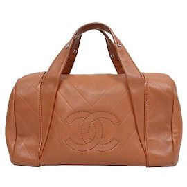 Chanel Grande borsa tote CC marrone Marrone