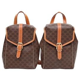 Céline Macadam Double Backpack Multiple colors