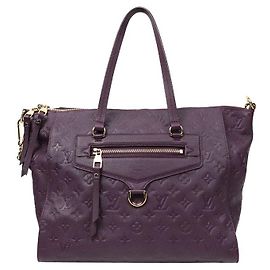 Louis Vuitton Sac à main Lumineuse PM en cuir Empreinte violet Violet
