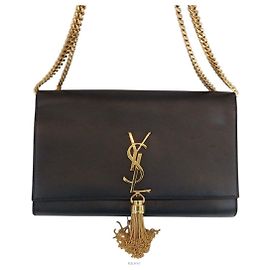 Saint Laurent Borsa a spalla media Kate Tassel Nero