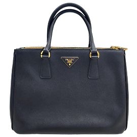 Prada Sac à double épaule Galleria Saffiano Lux Noir
