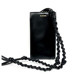 Jil Sander Borsa a tracolla per telefono Logo Tangle Nero