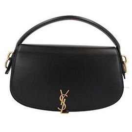 Saint Laurent Bolsa de ombro meia-lua Preto