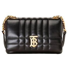 Burberry Pequena bolsa Lola de couro acolchoado Preto
