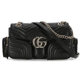 Gucci Borsa Multi Pocket GG Marmont Piccola AADPJ Nero
